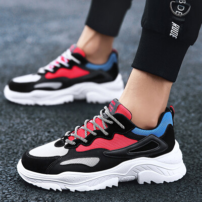 

2019 new summer mens shoes Korean version of the trend of wild breathable old man running shoes casual shoes summer shoes