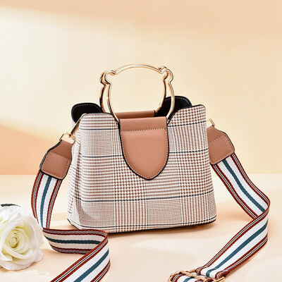 

Plaid Korean fashion Joker ins portable ladies bag net red casual simple diagonal bag