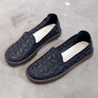 

Shoe women spring sen womens ins retro Joker a lazy Lefu shoes flat nurse shoes