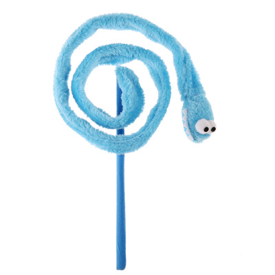 

Pet Kitten Cat Cartoon Snake Mint Sound Cat Teaser Plush Interactive Toy