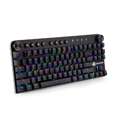 

MAGIC-REFINER MK11 Mechanical Gaming Keyboard Wired USB&Wireless BT 30 RGB Backlight Switchable 87 keys Gaming Keyboard for C