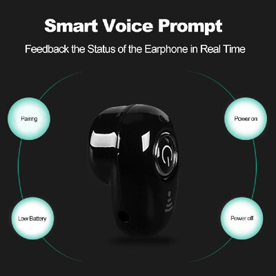 

S650 Invisible 4g Earphone Bluetooth 41 Headphones In-ear Headset Stereo Music Earphone Smart Phone Earbuds Hands-free with Micro