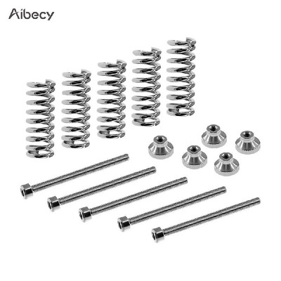 

Aibecy M3 Screw Leveling Spring Knob Suite Leveling Component for 3D Printer Hot BedPlatform Pack of 5 Sets