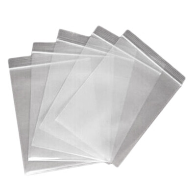 

2019 Hot Sale 100pcsPack Clear Ziplock Zipped Lock Reclosable Plastic Poly Small Bags