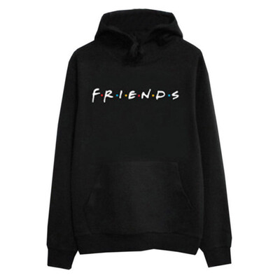 

Women Autumn Simple Long Sleeve Cute Letter Print Casual Loose Hooded Sweet Sweater