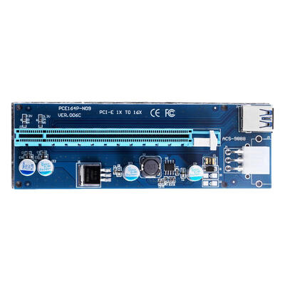 

USB30 PCI-E Express 1X to 16X Extender Riser Card Adapter for BTC Mining