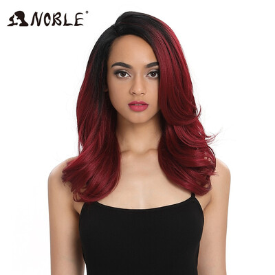 

Noble Synthetic Wig For Black Women Trendy Lace Front Wig Loose Wave Synthetic Hair 20Inch Ombre Hair Synthetic Lace Front Wig