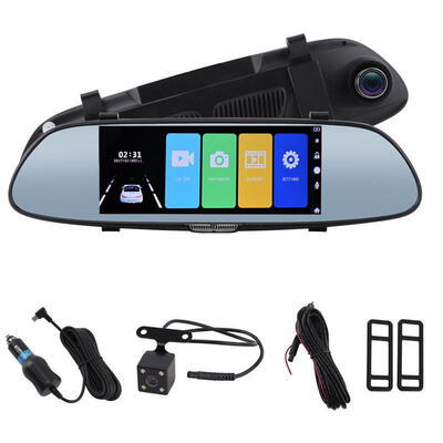 

Dual Lens Rearview Mirror Dash Cam HD 1080 Dual Lens 7 Vehicle Rear view Mirror 32G Memory Camera Recorder Car DVR