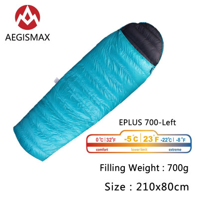 

AEGISMAX EPLUS Adult Outdoor Camping White Goose Down 3 Season Envelope Type Splicable Down Sleeping Bag