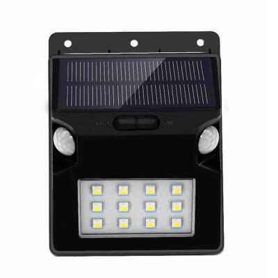 

12 SMD LED Solar Motion Sensor Lamps Outdoor Waterproof Night Wall Lights