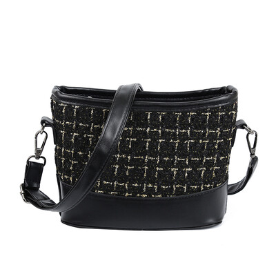 

Ins super fire bag female 2018 new wave Korean version of the wild single shoulder slung woolen bucket bag fashion wandering bag
