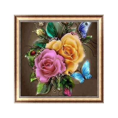 

Butterfly Flower 5D Diamond Painting Embroidery DIY Needlework Home Decor