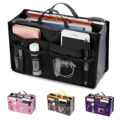 

Travel Insert Organizer Handbag Purse Large liner WomenLady Makeup Organiser Bag