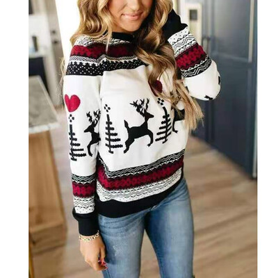 

Womens Lady Long Sleeve Christmas Sweater Sweatshirt Jumper Winter Pullover Tops