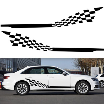 

Body Door Sticker Stripe Lattice Totem Side Skirt Graphics Decal 21530cm Parts