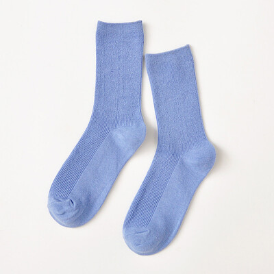 

Rainbow Soft Socks Pair Socks Cotton Bright Funny Pure In Socks yellow