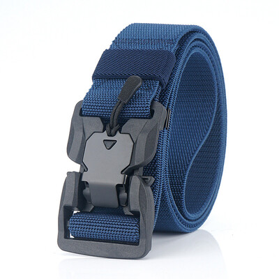 

New Unisex belt Solid Color Nylon Insert Buckle Men Belt Weaving Casual Men&Women Tactics belt 125cm