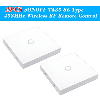 

eWeLink 3CH T433 86 Type Luxury Wall Touch Panel Sticky 433MHz Wireless RF Remote Control Transmitter Automation Modules 3 Gang Su