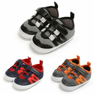 

Newborn Infant Sports Sneakers Baby Boy Girl Pram Shoes PreWalker Trainers 0-18M
