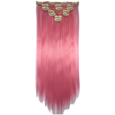 

〖Follure〗Full Head Women Clip Synthetic High Temperature Wire Straight Hair Piece