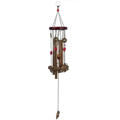 

Greensen Elephant Pattern Metal Wind Chime Craft Ornament Indoor Outdoor Yard Decoration