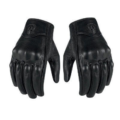 

Genuine Leather Gloves Motorcycle GP Glove Touch Screen for Men Motocross Cycling Racing