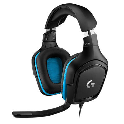 

Logitech G431 Wired DTS 71 Surround Sound Headset Gaming Headphone w Mic