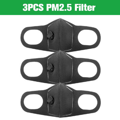 

3PCS Respiratory Dust Mouth Mask Upgraded Version Unisex Men & Women Anti-fog Haze Dust PM25 Activated Carbon Filter Respirator 3
