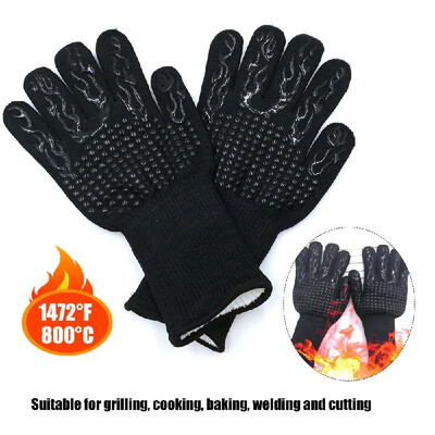 

Kitchen Gloves BBQ Heated Heat-resistant Multi-purpose Cooking Gloves Suitable for Grilling Cooking Baking Welding&Cutting