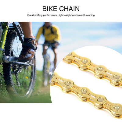 

Greensen Ultralight Hollow-out Chain 116 Links Replacement Parts for Fixed Gear Road Bikes Bicycles