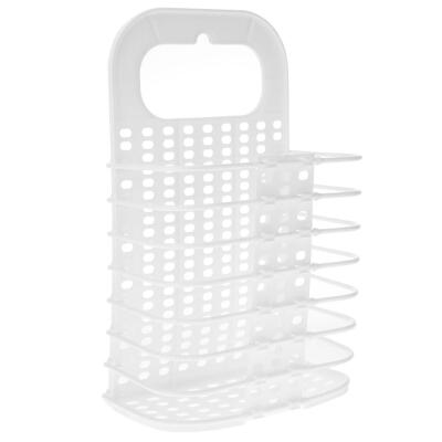 

Plastic Folding Wall Hanging Laundry Basket Dirty Clothes Storage Organizer