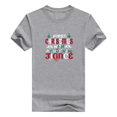

First Christmas With My Hot New Fiance Gildan - Pullover Womens T-Shirt