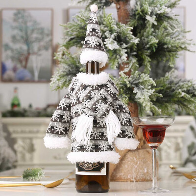 

Gobestart Christmas Wine Bottle Snowman Santa Decoration Xmas Bottle Cap Xmas Decor