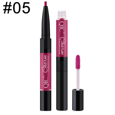 

Women Double Head Silky Matte Lip Liner Gloss Waterproof Long Lasting Lipstick