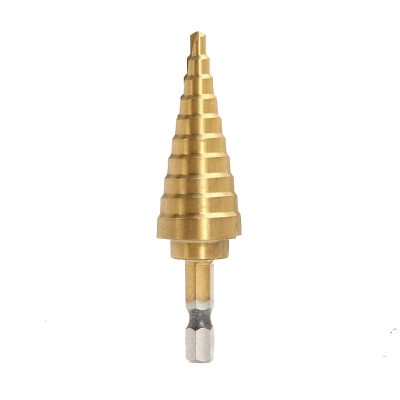 

Hex Titanium Step Cone Drill Bit Hole Cutter 4-22MM HSS 4241 For Sheet Meta