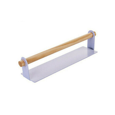 

Iron Wood Wall Self-Adhesive Hand Towel Bar Hanger Rack For Bathroom Kitchen