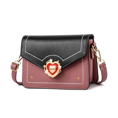 

Baggage girl fashion personality net red slanting girl love collision color Korean version single shoulder ins super hot bag