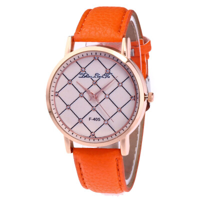 

Houndstooth Women Watch Women Fashion Style Leather Band Analog Quartz Ladies WristWatch Montre Femme Clock Hot Sale Relogio &Ff