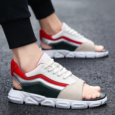 

New Ins Baitao Summer Sandals Mens Driving Shoes Anti-skid Outdoor Two-color Personal Beach Shoes