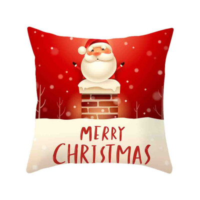 

Siaonvr Christmas Pillow Cover Decor Pillow Case Sofa Waist Throw Cushion Cover