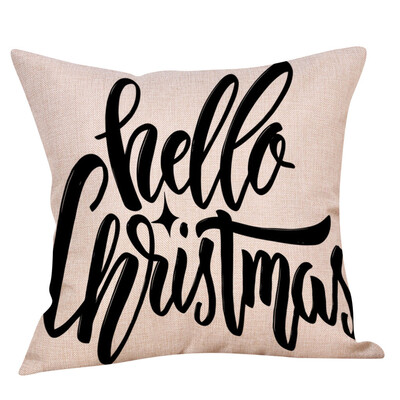 

Siaonvr Christmas Throw Pillow Cover Pillowcases Decorative Sofa Cushion Cover