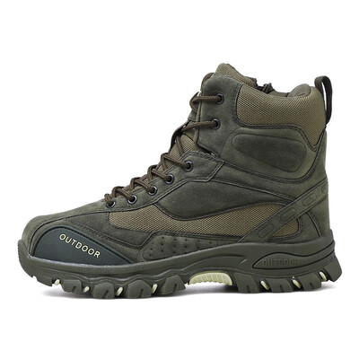 

High-top hiking shoes mens outdoor desert to help special tactical military boots non-slip travel hiking hiking shoes large size