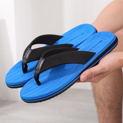 

2019 original new summer fashion rubber mens flip-flops large size foreign trade slippers explosions