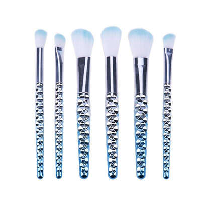 

6pcsset Fish Scale Makeup Brush Foundation Powder Makeup Cosmetic Tools