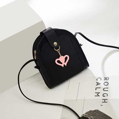 

Tailored Womens Simple Cartoon Heart Small Square Bag Single Shoulder Messenger Bags