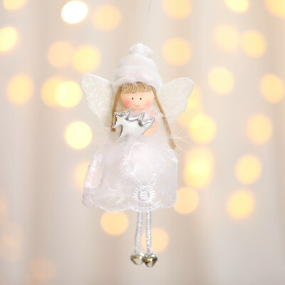 

Siaonvr Christmas Tree Creative Decoration Pendant Cute Angel Lace Doll