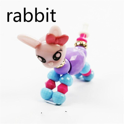 

Colorful Plastic Charm Bracelets Bangles For Little Girls Children Magic Animal Bracelets Deformation Bracelet