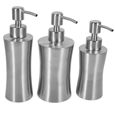 

1pc 304 Stainless Steel Bathroom Shower Pump Lotion Dispenser Liquid Bottle 400ml250ml220ml Soap Liquid Dispenser Shampoo Box
