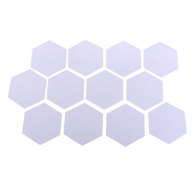 

12pcs 3D Plastic Hexagon Mirror Wall Stickers DIY Art Bedroom Decor