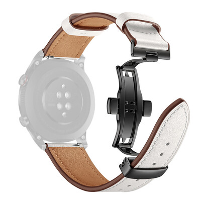 

〖Follure〗Black Butterfly buckle Leather Wrist Watch Strap Band For Huawei Honor magic 2